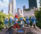 De Smurfen in Central Park in New York - De Smurfen, film -