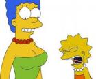 Marge roept verbaasd te zien Lisa