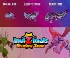 Axolotl Cub, Axolotl Scout, Axolotl Max. Invizimals Shadow Zone. Een van de meest intelligente Invizimals werd de waarzegster van de Maya's