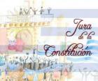 Beëdiging van de Grondwet van Uruguay. Elk jaar in juli 18 wordt gevierd de eed van de eerste nationale grondwet van 1830