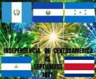 Onafhankelijkheid van Midden-Amerika, 15 september 1821. Herdenking van de onafhankelijkheid van Spanje in de moderne landen van Guatemala, Honduras, El Salvador, Nicaragua en Costa Rica