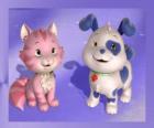 Pastel is de pup of Strawberry Shortcake Custard is de kitten van Strawberry Shortcake