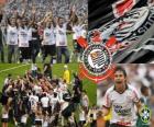 Corinthians, kampioen van de Braziliaanse voetbalbond kampioenschap in 2011. Brasileirão 2011