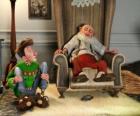 Arthur Christmas met zijn grootvader