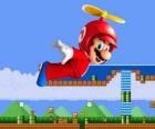 Mario vliegen met de romp met propeller