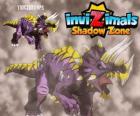 Triceratops. Invizimals Shadow Zone. Invizimals herbivore met grote kracht en moed