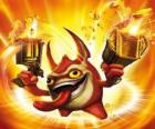 Skylander Trigger Happy, de koning van de trekker. Tech Skylanders