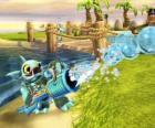 Skylander Gill Grunt, een schepsel dat nooit laat ontsnappen zijn prooi. Water Skylanders