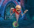 Skylander Ghost Roaster, een wezen dat kwade geesten eet. Ondood Skylanders