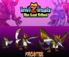 Frostee, laatste evolutie. Invizimals The Lost Tribes. Vrolijk en optimistisch pinguïn die wil leven nieuwe avonturen