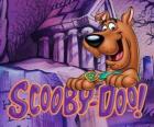 Scooby Doo met het logo