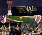 Atlético Madrid vs Athletic de Bilbao. Europa League 2011-2012 finale in het nationale stadion in Boekarest, Roemenië