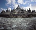 De boeddhistische tempel van Borobudur, is de grootste in de wereld, Indonesië boeddhistische monument