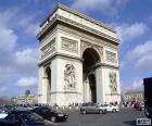 De Arc de Triomphe van Parijs, een monument van de Franse hoofdstad