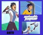 Ahito is de doelman van de voetbalteam Galactic Snow Kids met nummer 1