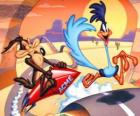 Road Runner en Wile E. Coyote