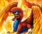 Skylander Sunburn, een gevleugelde draak. Brand Skylanders