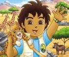 Diego en Baby Jaguar helpen de dieren in gevaar in de serie Go, Diego, Go!