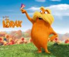 De Lorax, de harige reus is de hoedster van het forest die met bomen spreekt