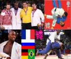 Podium mannen Judo meer dan 100 kg