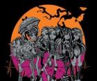 De Monster High op de nacht van Halloween