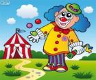 Clown jongleur