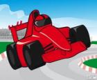 Rood F1 racing auto