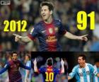 Messi sluit de 2012 met 91 doelen