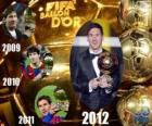 FIFA Ballon d'Or 2012 winnaar Lionel Messi