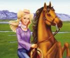 Barbie met een mooi paard