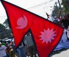 De vlag van Nepal