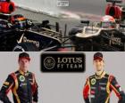 Lotus F1 Team 2013, Kimi Räikkönen en Romain Grosjean