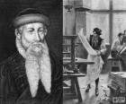Johannes Gutenberg (1398-1468), uitvinder van de moderne drukpers