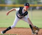 Kind spelen honkbal