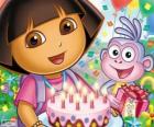 Dora de explorer viert haar verjaardag