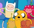 Verschillende personages uit AdventureTime