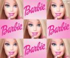 Collage van Barbie