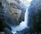 Waterval in het Yosemite Nationaal Park
