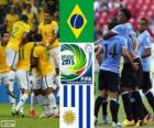 Brazilië - Uruguay, halve finales, de FIFA Confederations Cup 2013