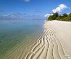 Strand in de Maldiven