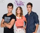 Violetta met Diego en Tomas