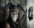 Tonto (Johnny Deep) in de film Lone Ranger