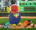 Furby speelt honkbal