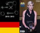 Coach van het jaar FIFA 2013 voor vrouwen voetbal winnaar Silvia Neid
