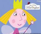 Het gezicht van de weinig sprookje, de prinses Holly met haar kroon