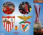Sevilla vs Benfica. Europa League 2013-2014 finale in het Juventus Stadium, Turijn, Italië
