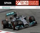 Nico Rosberg - Mercedes - Grand Prix van Spanje 2014, 2º ingedeeld