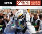 Lewis Hamilton, kampioen van de Grand Prix van Spanje 2014
