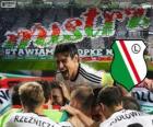 Legia Warschau, de kampioen van de Poolse voetbalcompetitie Ekstraklasa 2013-2014