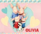 Olivia de pig met haar familie